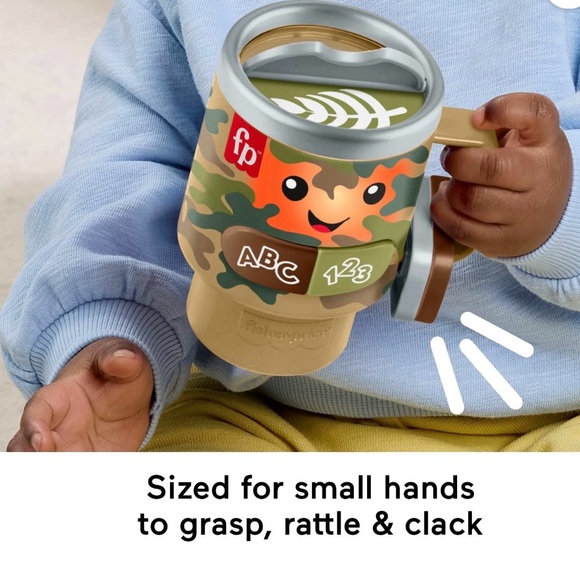 NWT Fisher Price Laugh Wake Up & Learn Baby Coffee Mug Stanley Cup - Picture 5 of 5